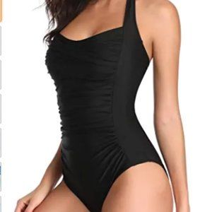 Smismivo Tummy Control Halter One Piece Swimsuit